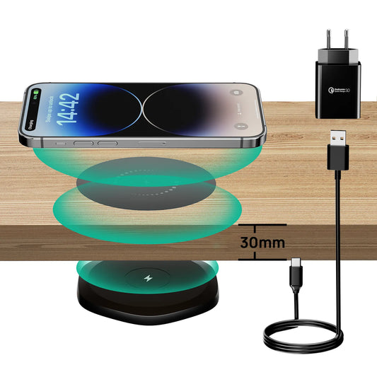 KPON Invisible Wireless Charger, Furniture Desk Wireless Charging Station