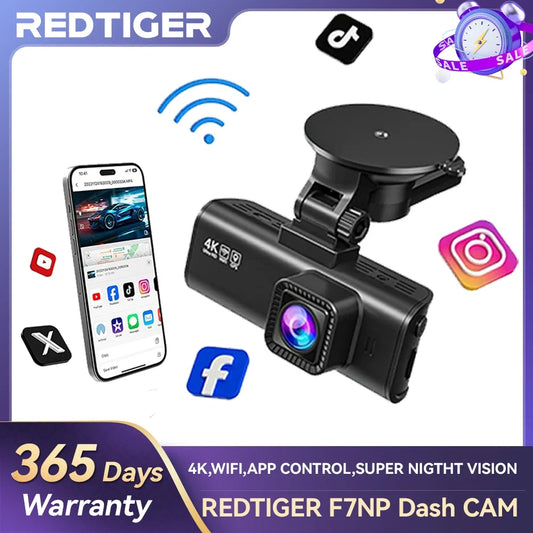 REDITIGER Dash Cam with Night Vision