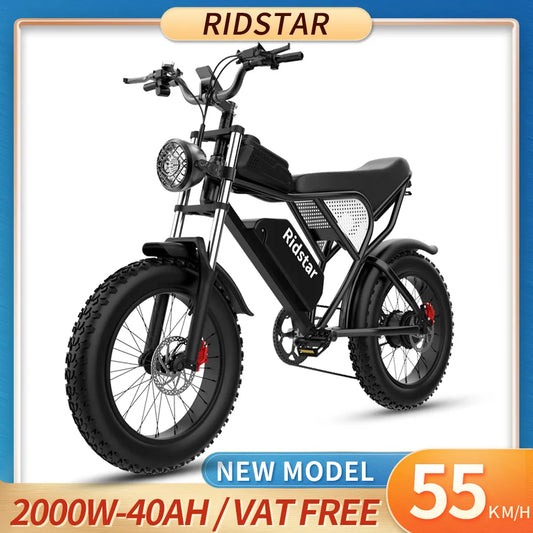 Ridstar Electric Mountain For Adult with Fat Tire