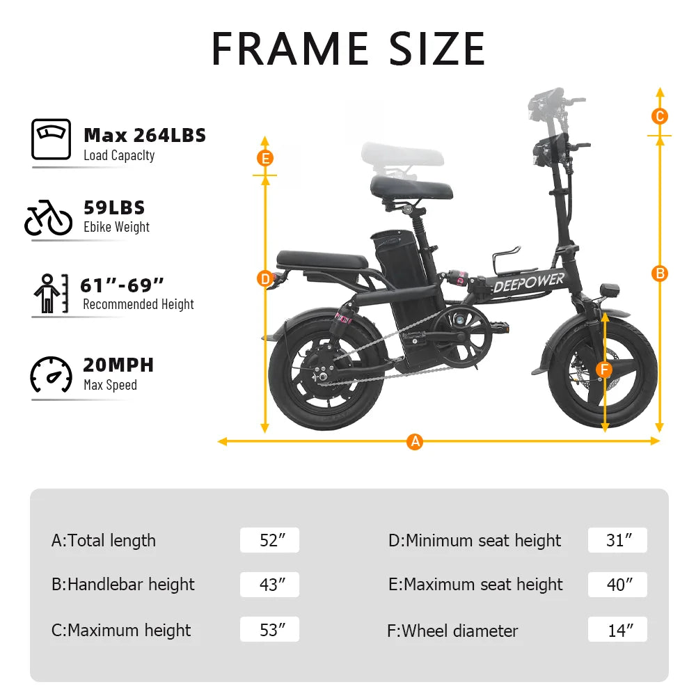 400W Ebike 35km/h 48V 30AH Removable Battery Multi-Shock Absorption City Commuter Foldable Adult Electric Bicycle