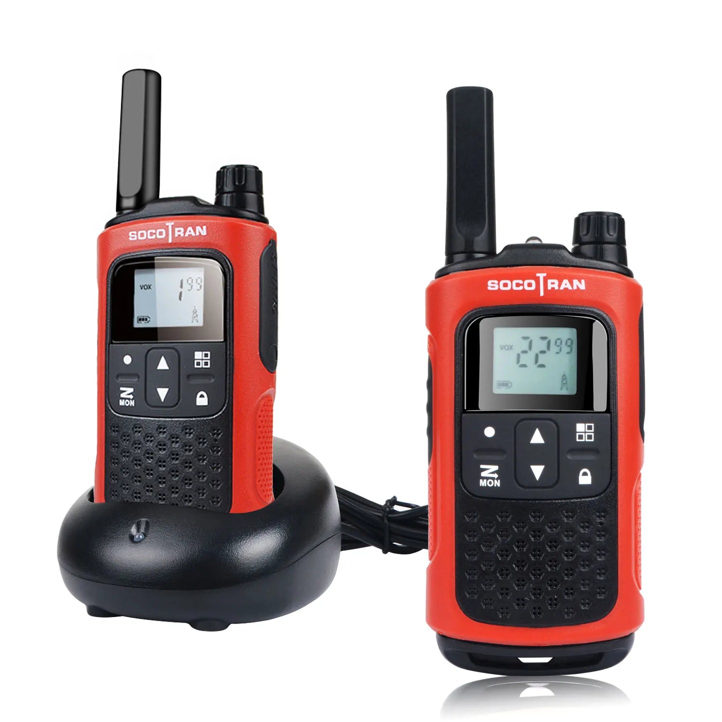 Rechargeable Two-Way Radio with Flashlight