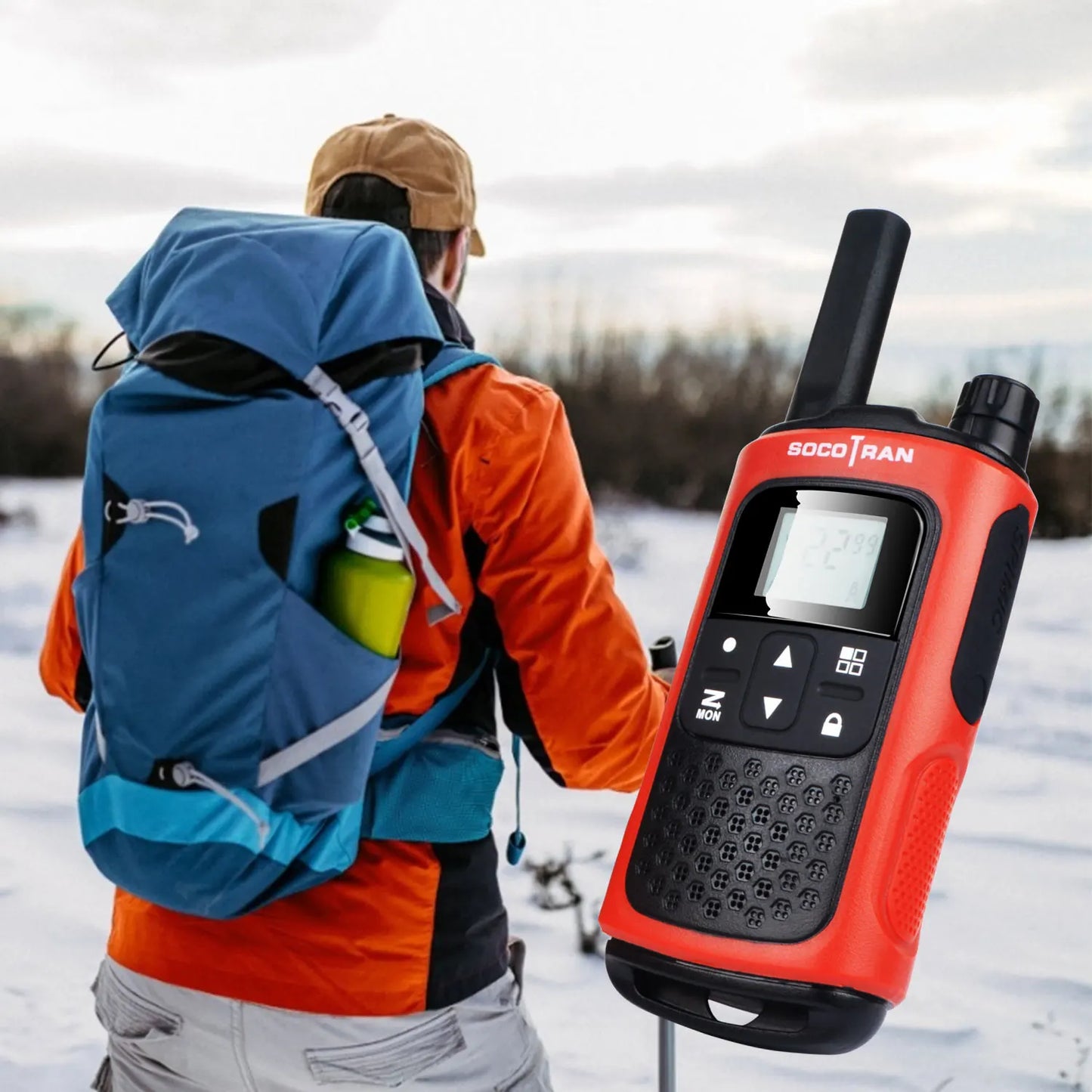 Rechargeable Two-Way Radio with Flashlight