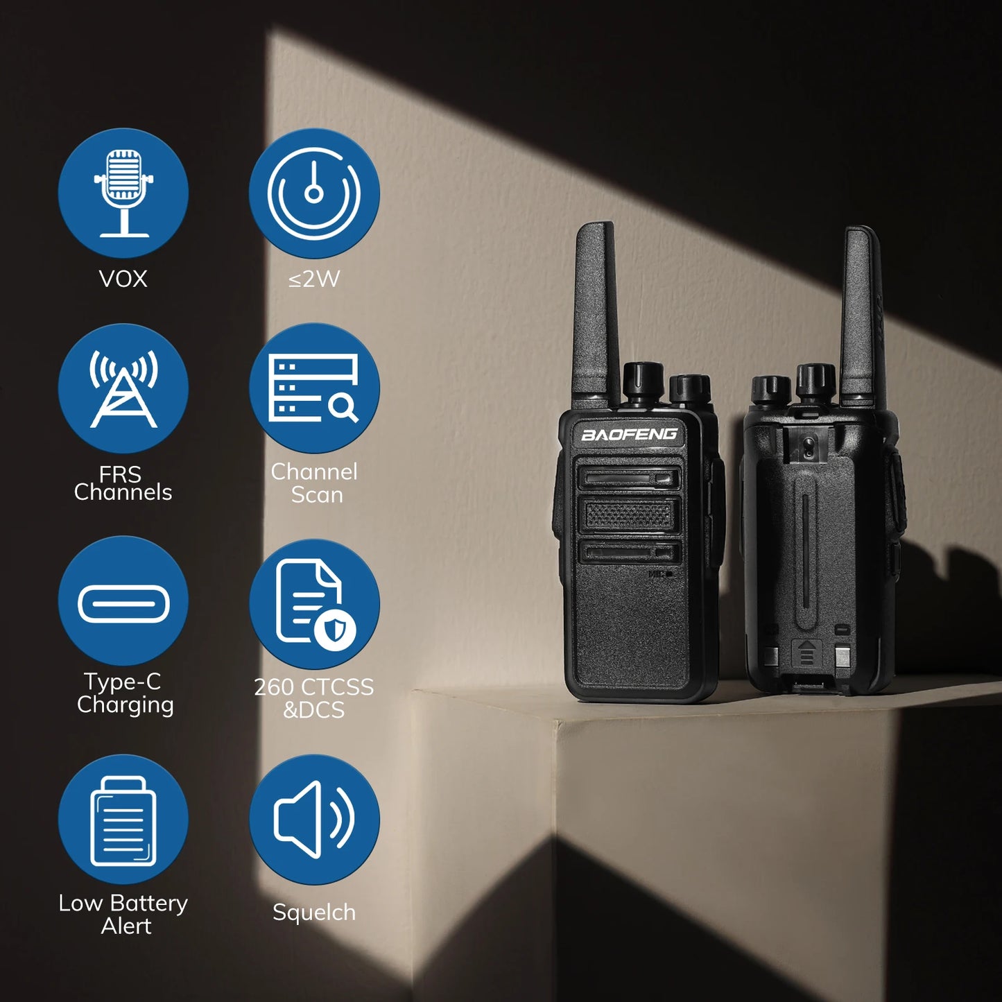 Long Range Two Way Radios, Portable Rechargeable