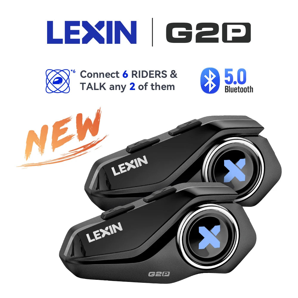 Lexin G2P Bluetooth Motorcycle Intercom Helmet