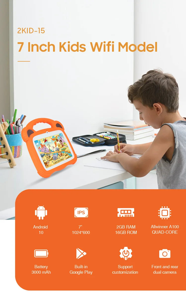 7 inch Android Kids Learning Tablet