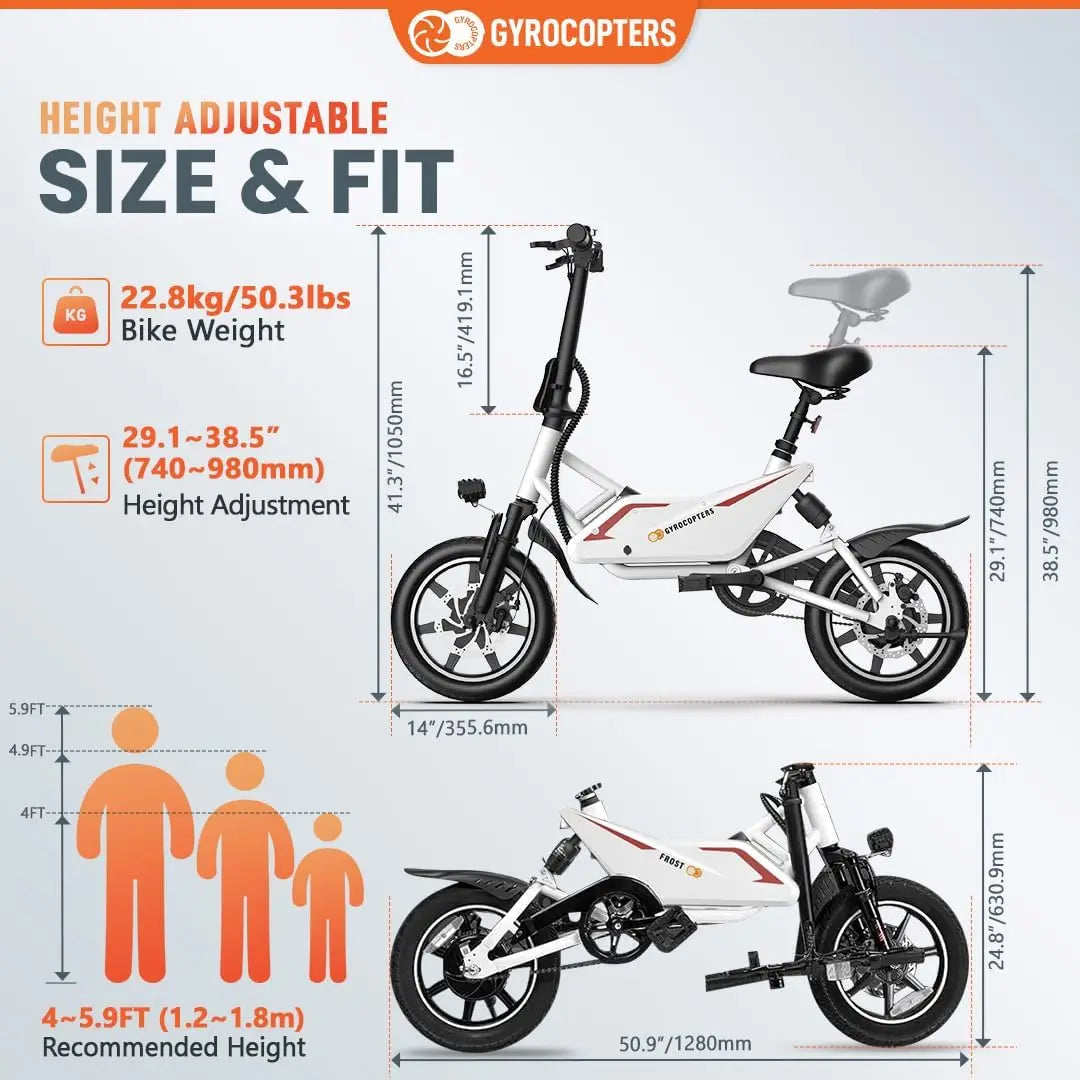 Electric Bike for Adults Folding City Ebike